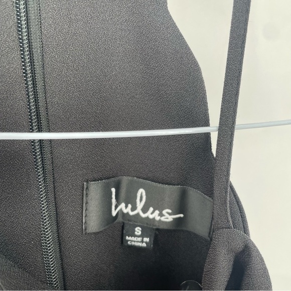 LULUS Black Endlessly Endearing Scalloped Hem Sleeveless Mini Dress LBD - Picture 9 of 9